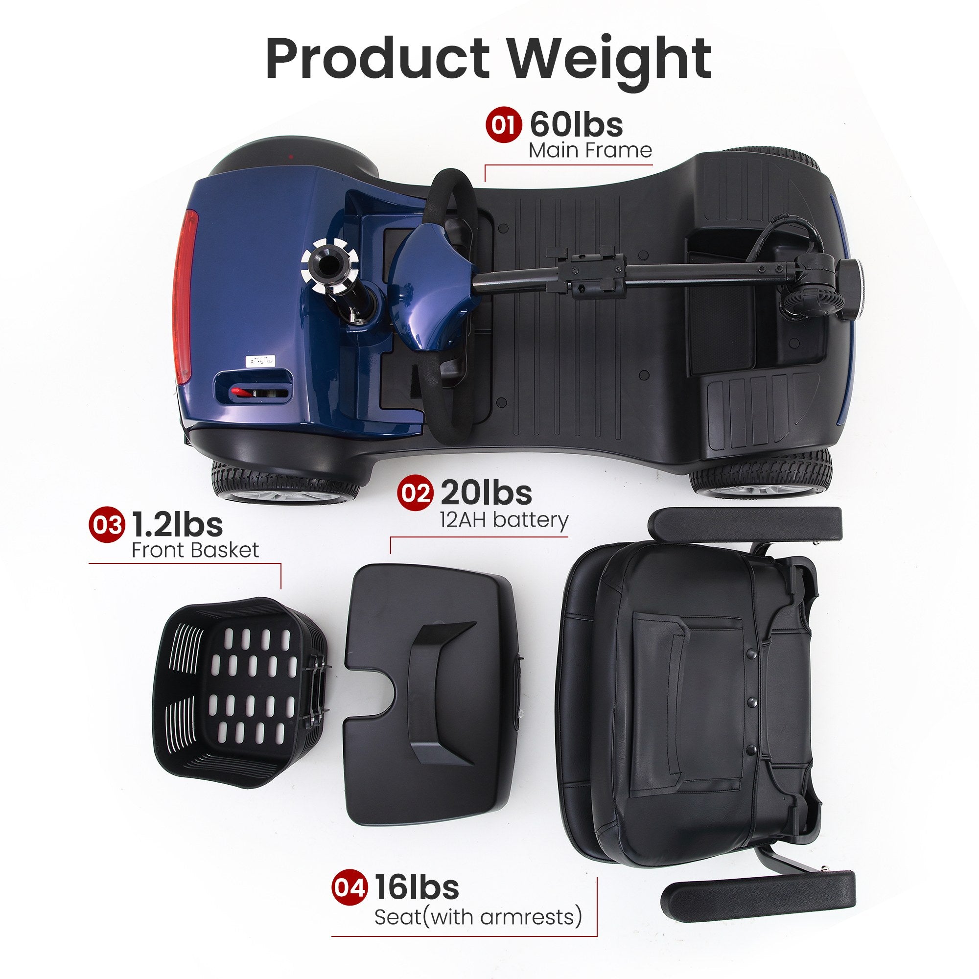 Metro Mobility M1 Portal 4-Wheel Heavy Duty Scooter