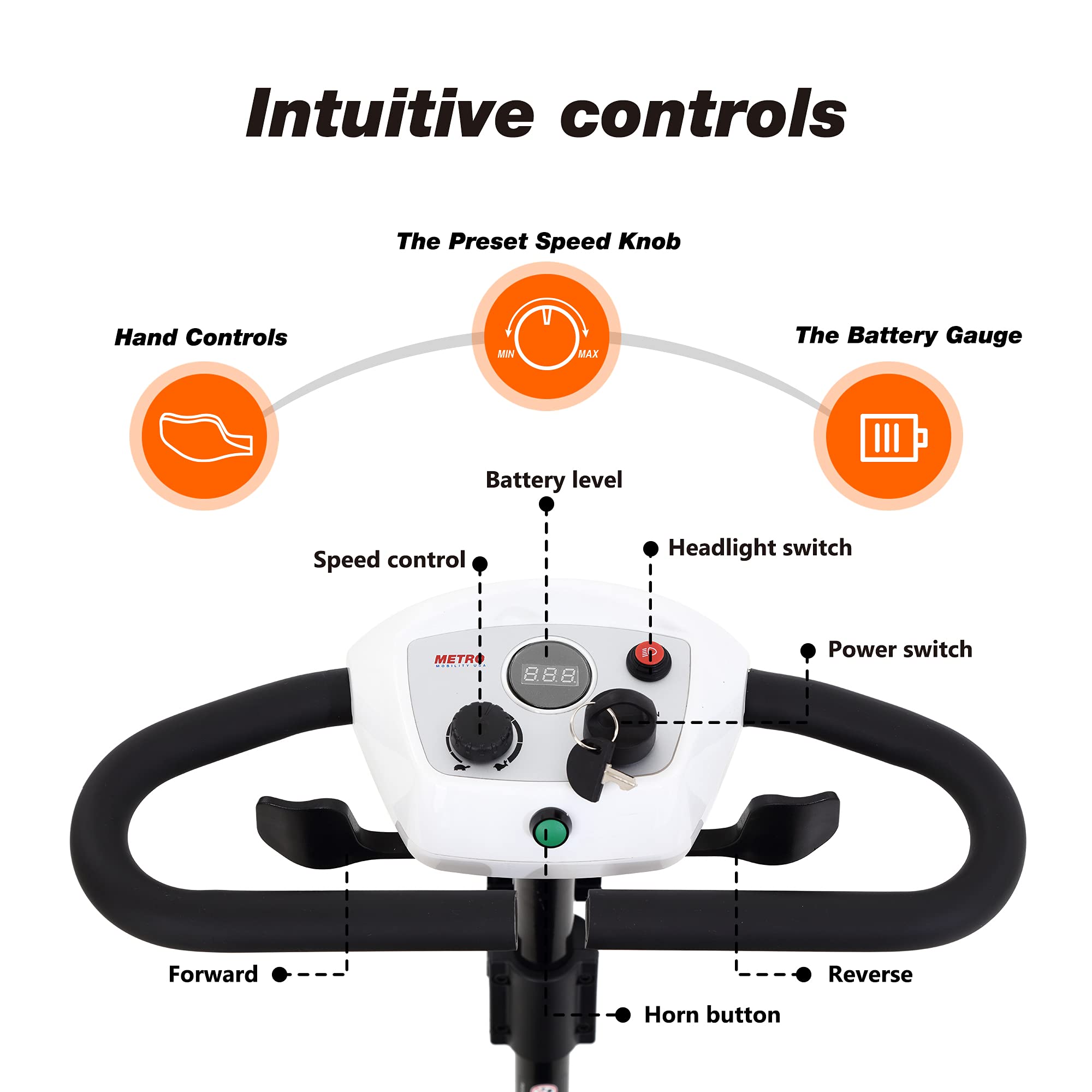 Metro Mobility M1 Portal 4-Wheel Heavy Duty Scooter for Senior