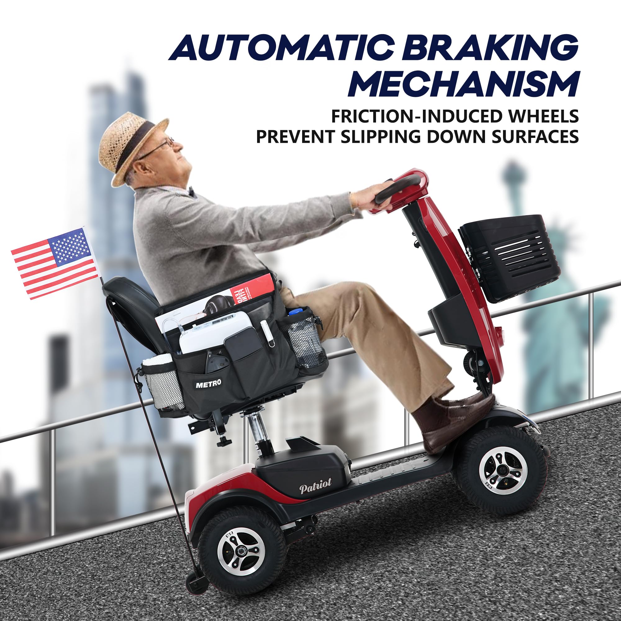 Metro Mobility Upgraded Patriot 4-Wheel Mobility Scooter