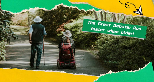 The Great Debate: Run faster when older!