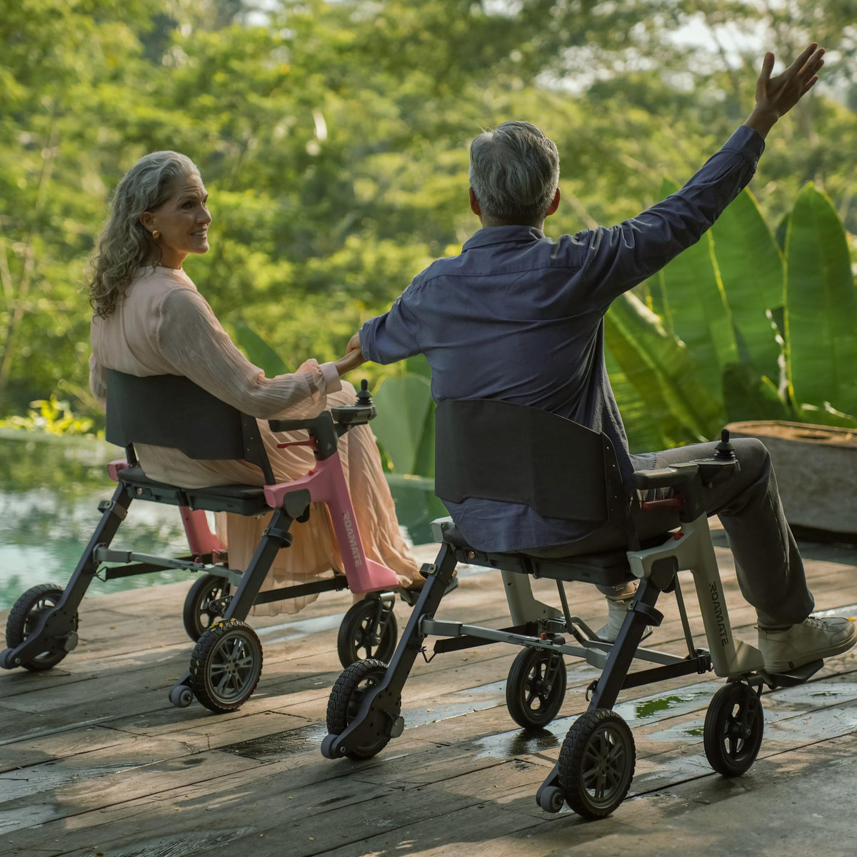 Roamate 3-in-1 Electric Mobility Device – Smart Foldable Wheelchair ...