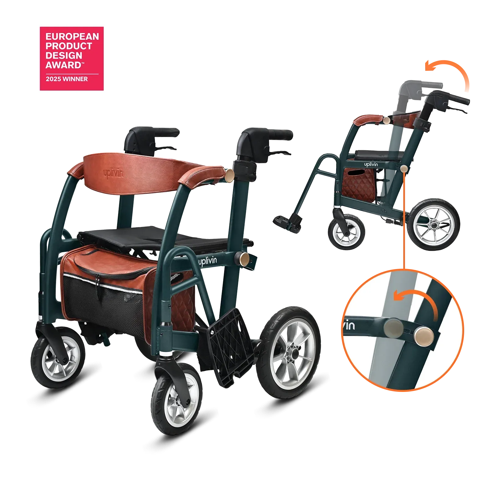 Glide 2 in 1 Rollator & Wheelchair