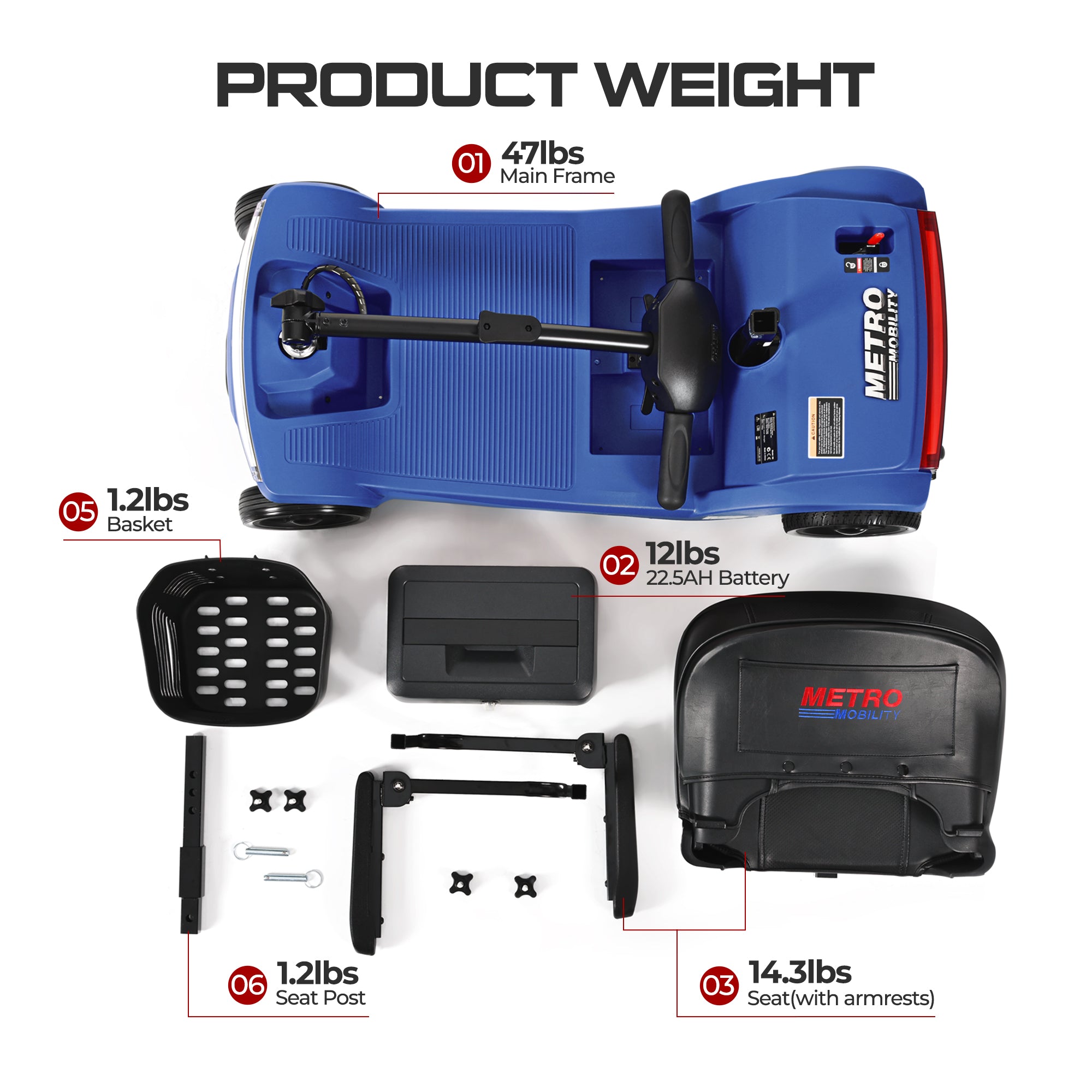 Metro Mobility M2 Heavy Duty Mobility Scooter