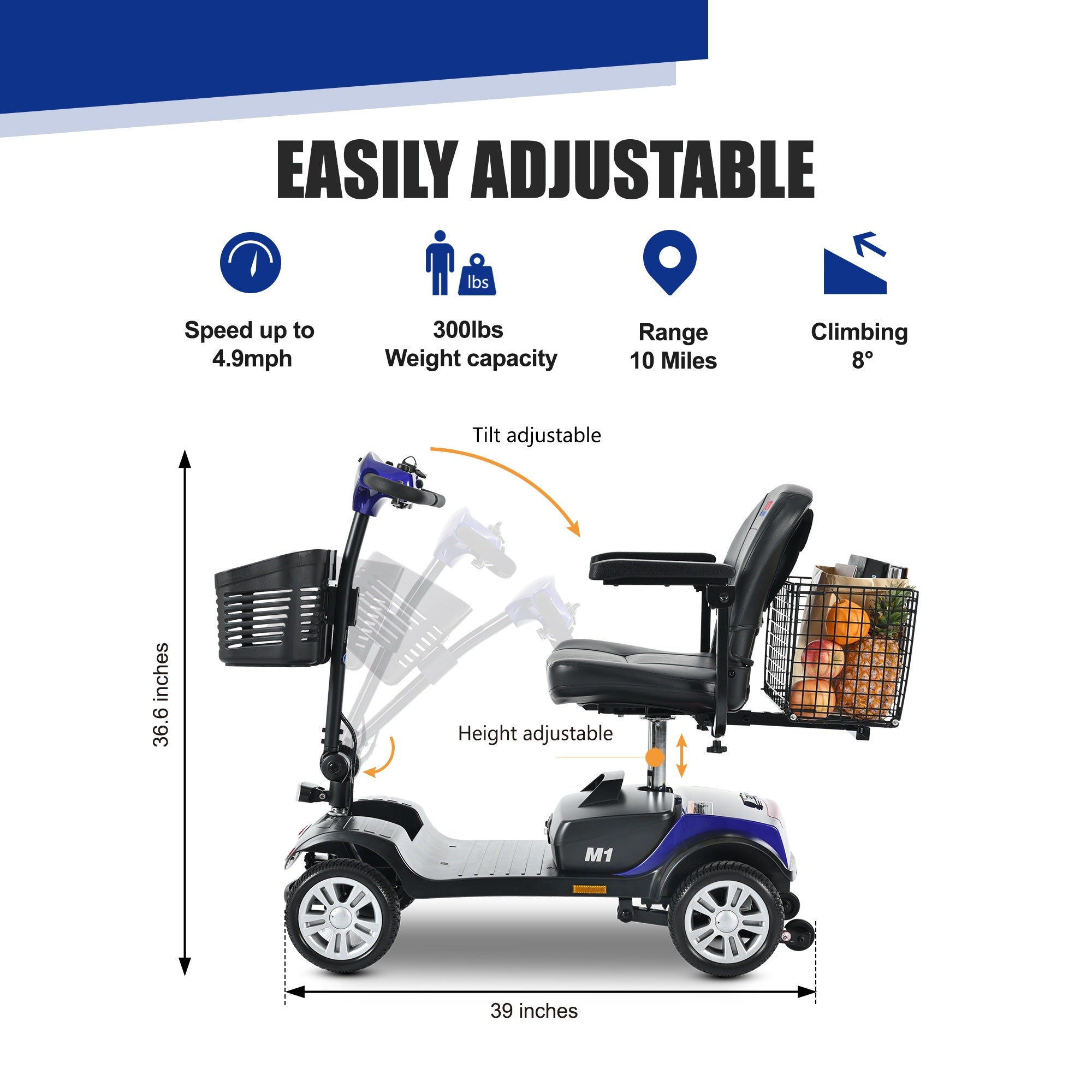 Metro Mobility M1 Portal 4-Wheel Heavy Duty Scooter