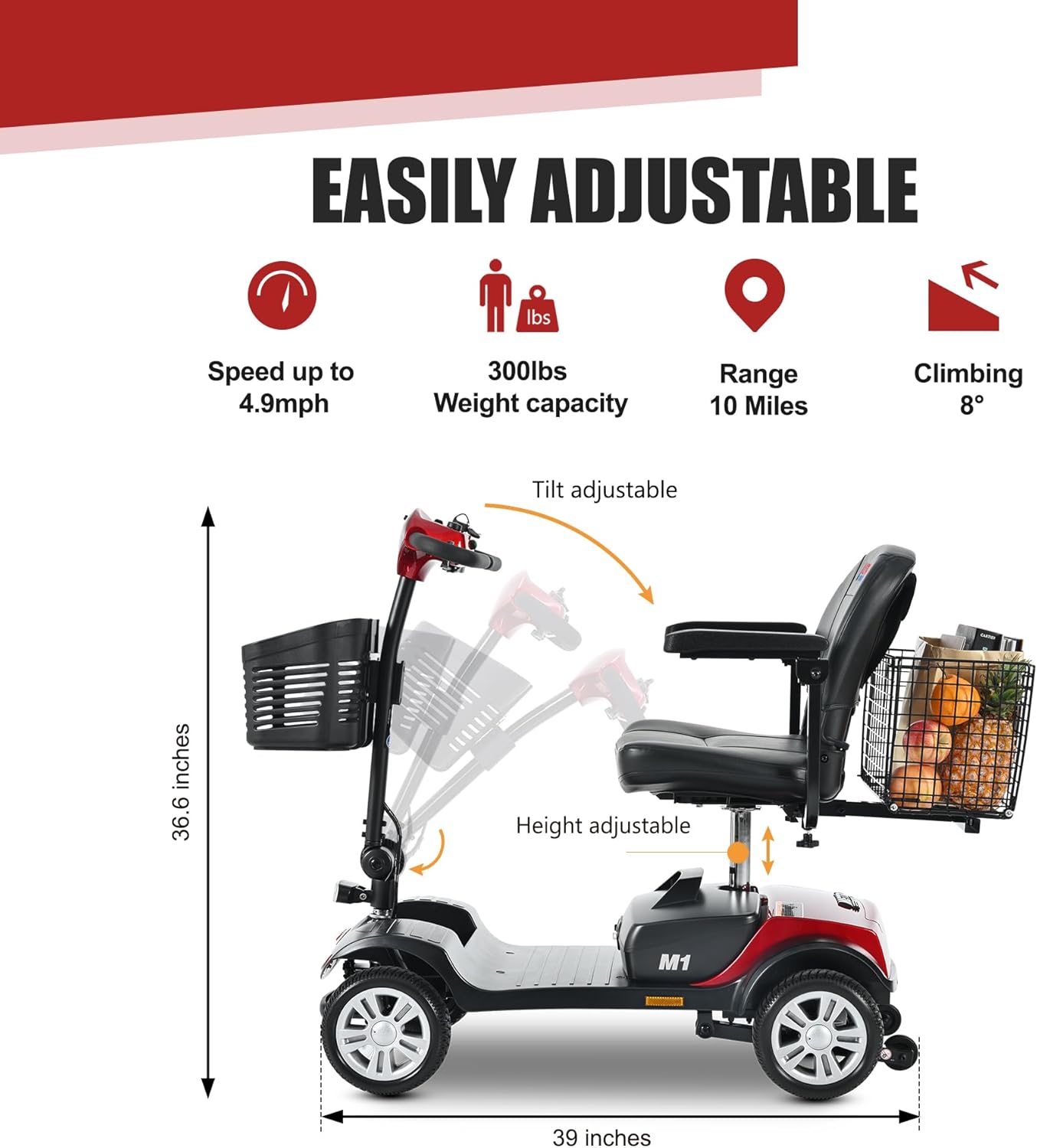 Metro Mobility M1 Portal 4-Wheel Mobility Scooter
