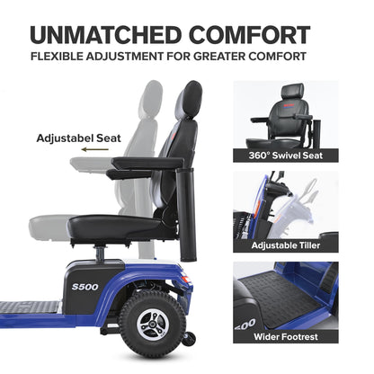 Metro Mobility S500 4-Wheel Electric Mobility Scooter