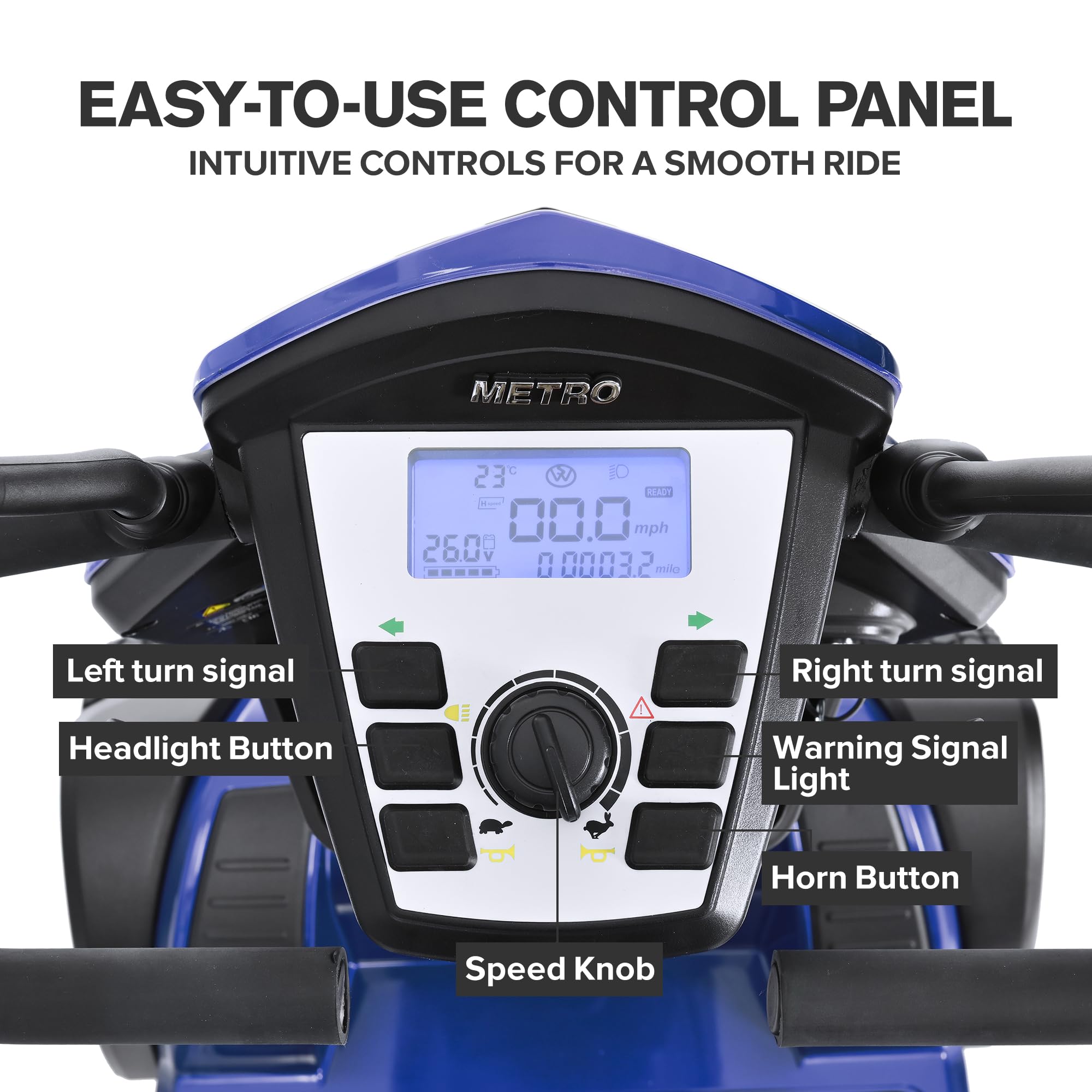 Metro Mobility S500 4-Wheel Electric Mobility Scooter