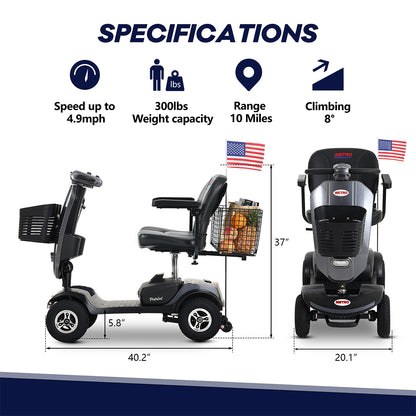 Metro Mobility Upgraded Patriot 4-Wheel Mobility Scooter