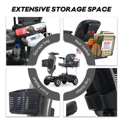 Metro Mobility Upgraded Patriot 4-Wheel Mobility Scooter