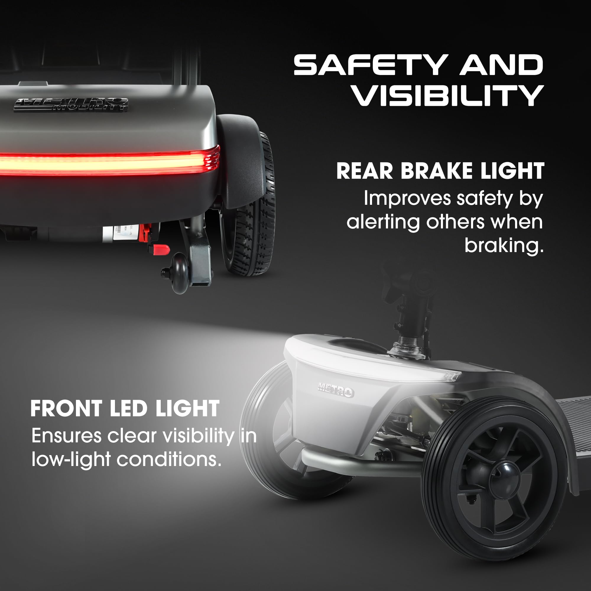 Metro Mobility AIR TRAVELLER 4-Wheel Folding Electric Mobility Scooter