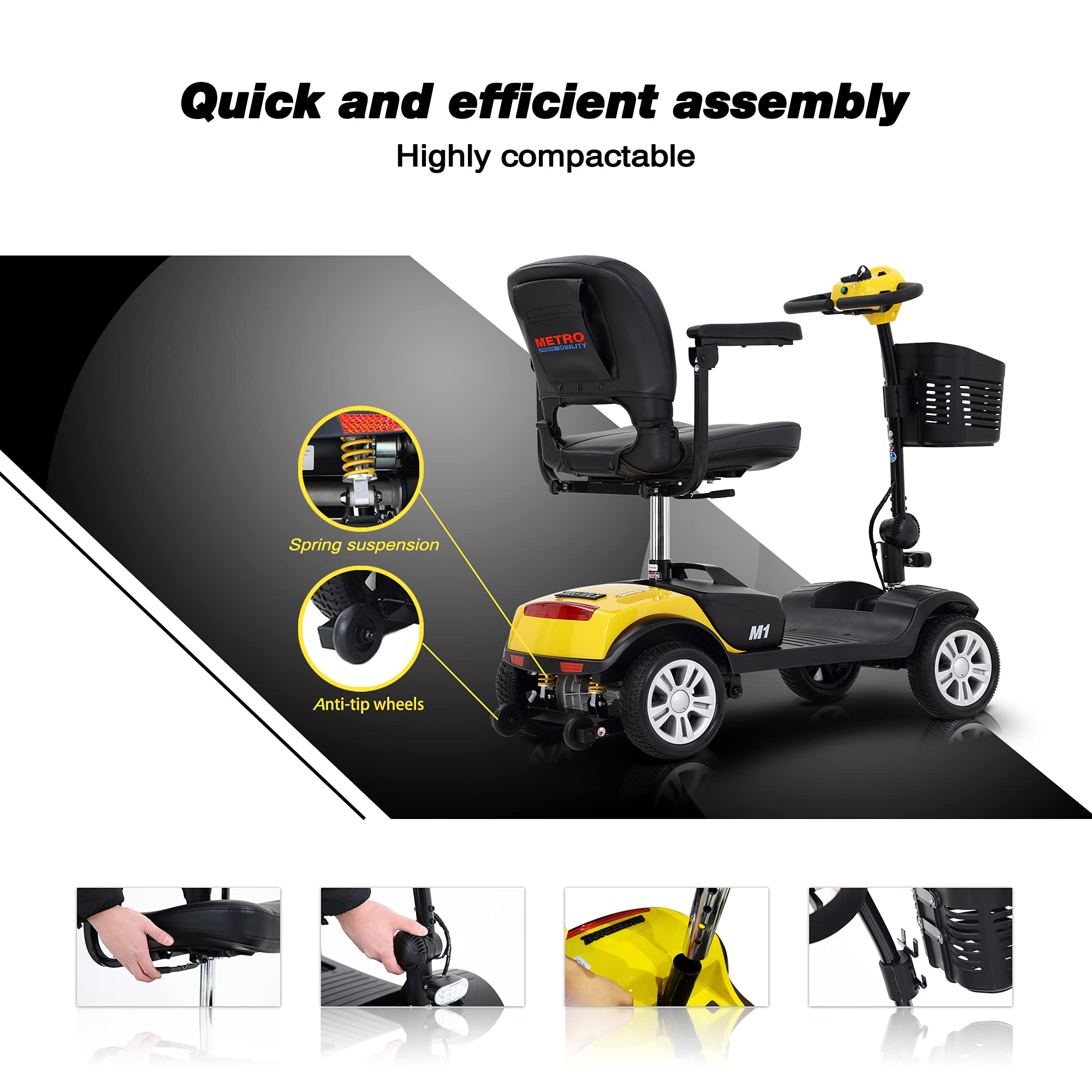 Metro Mobility M1 Portal 4-Wheel Mobility Scooter