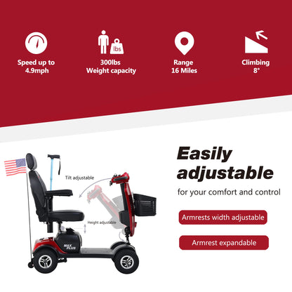 Metro Mobility Max Plus 4-Wheel Mobility Scooter