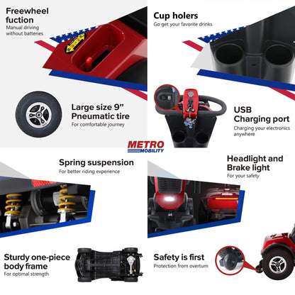 Metro Mobility Max Plus 4-Wheel Mobility Scooter