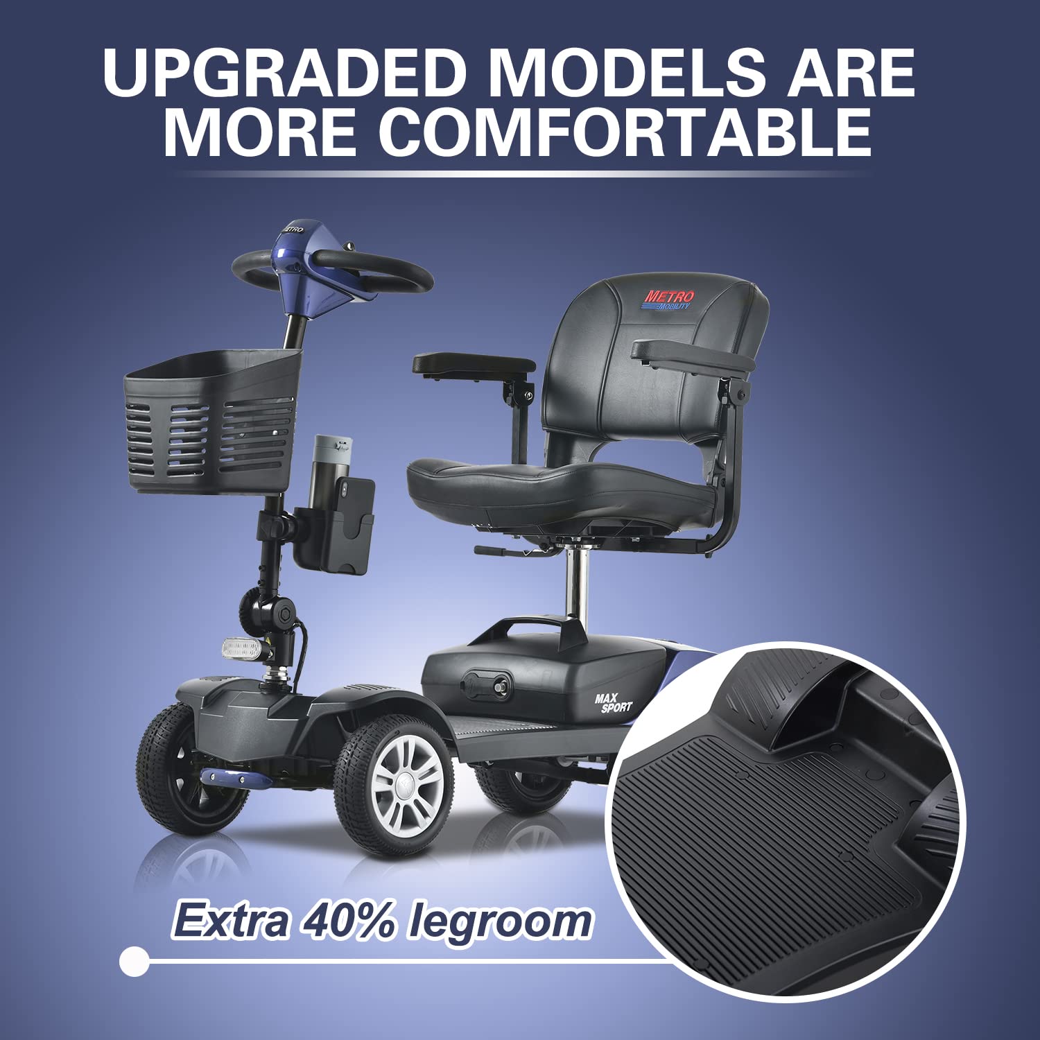 Metro Mobility Max Sport 4-Wheel Mobility Scooter