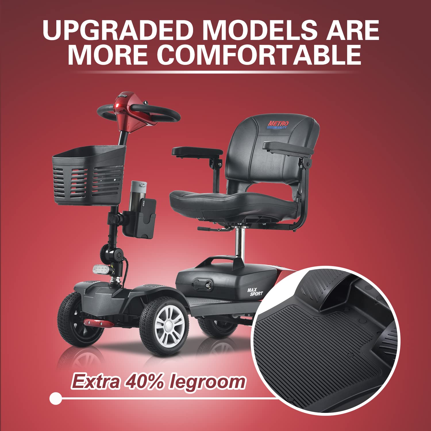 Metro Mobility Max Sport 4-Wheel Mobility Scooter