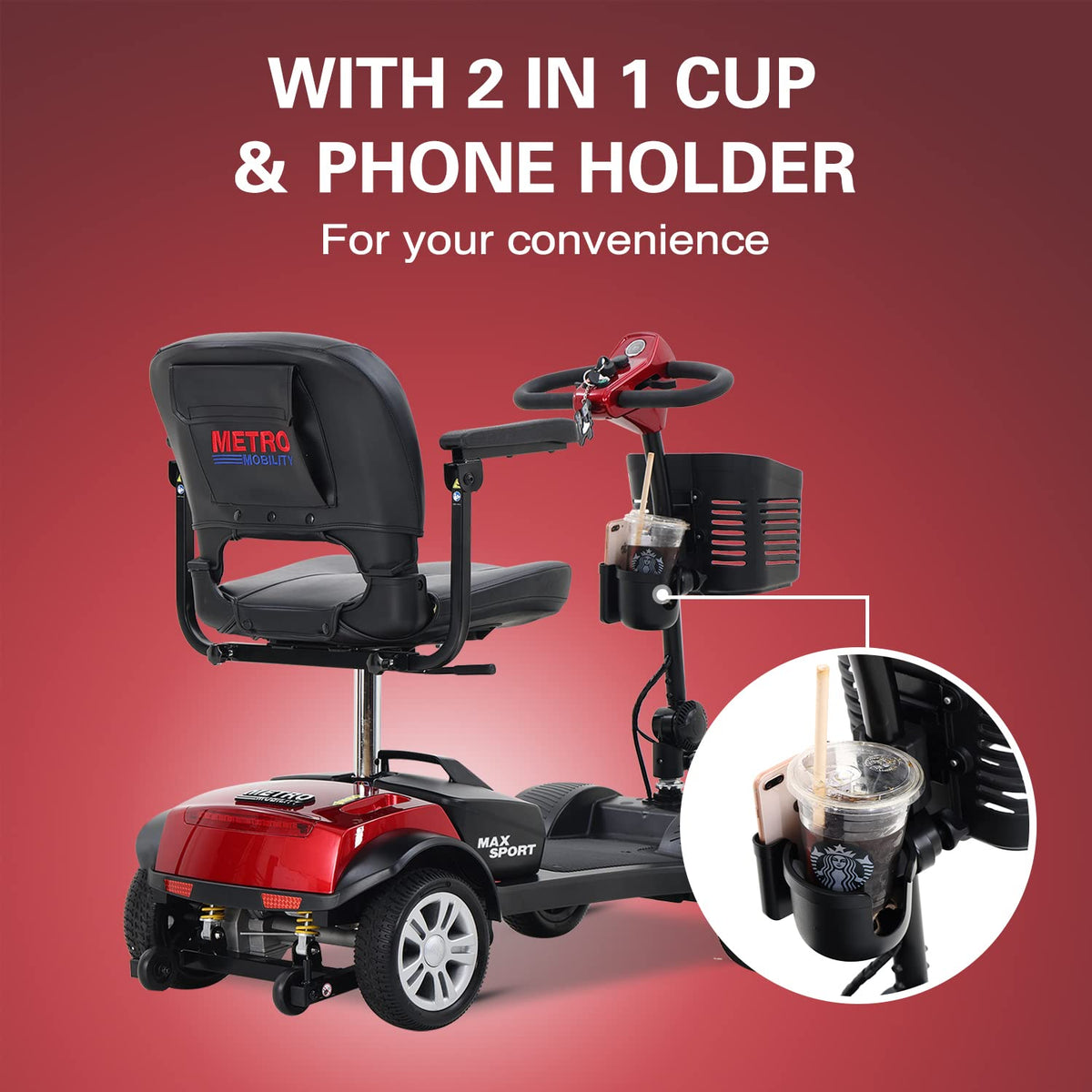 Metro Mobility Max Sport 4-Wheel Mobility Scooter