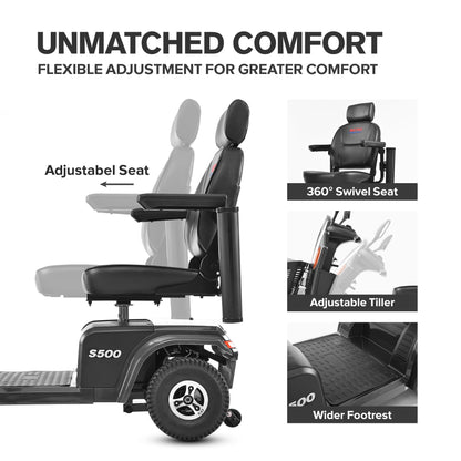 Metro Mobility S500 4-Wheel Electric Mobility Scooter