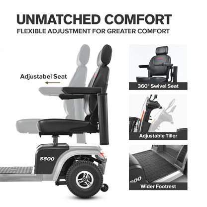 Metro Mobility S500 4-Wheel Electric Mobility Scooter