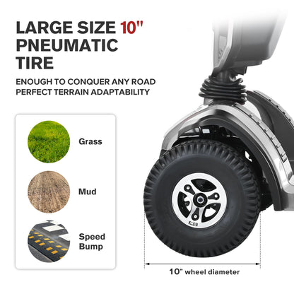 Metro Mobility S500 4-Wheel Electric Mobility Scooter