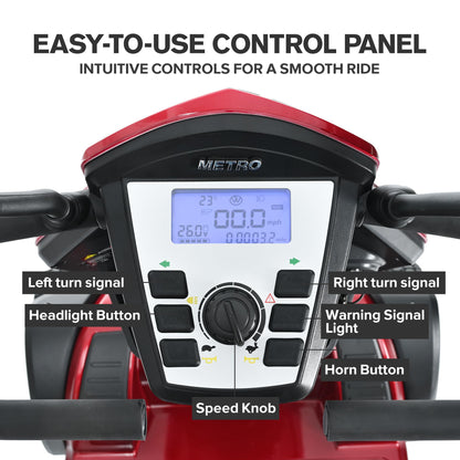 Metro Mobility S500 4-Wheel Electric Mobility Scooter