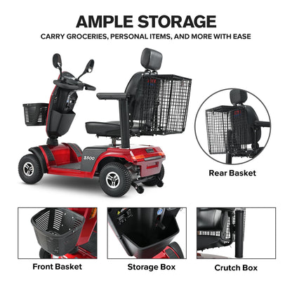 Metro Mobility S500 4-Wheel Electric Mobility Scooter