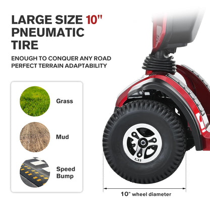 Metro Mobility S500 4-Wheel Electric Mobility Scooter