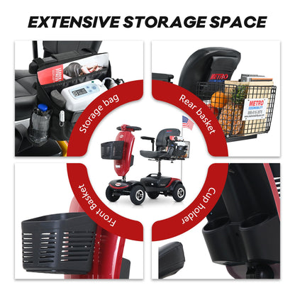 Metro Mobility Upgraded Patriot 4-Wheel Mobility Scooter